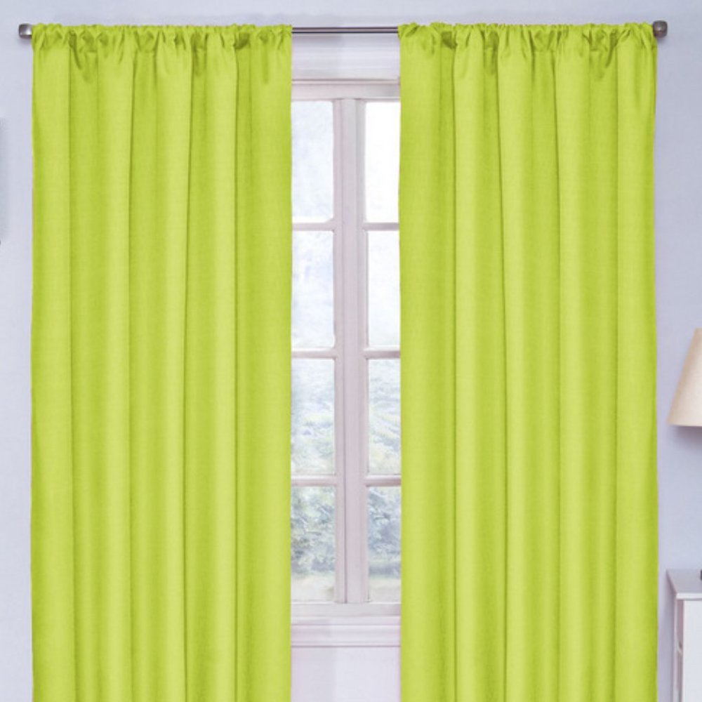 Eclipse Kids Therma back Curtain - One panel - Size 42"x84" - Green Lime Color